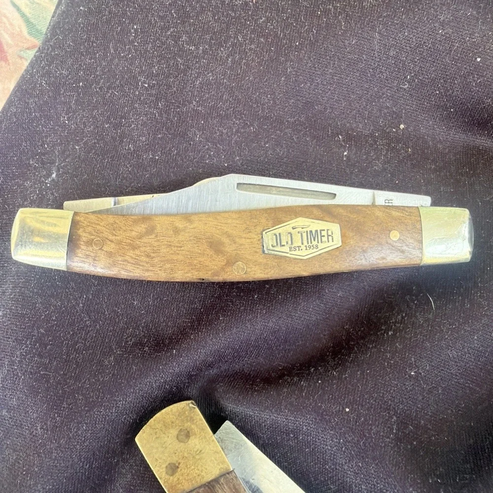 Old Timer 8OTW‎ Desert Ironwood Handle 3-BLADE Stainless Handles Used